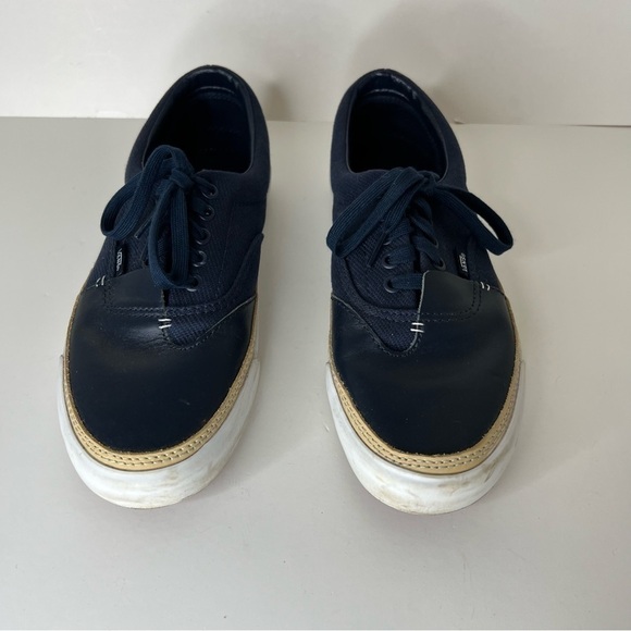 VANS Era Overply Vamp Dress Blue Sneakers Mens 10 - Picture 3 of 10